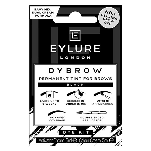 Eylure Dybrow - Black - Permanent Eyebrow Tint 5ml