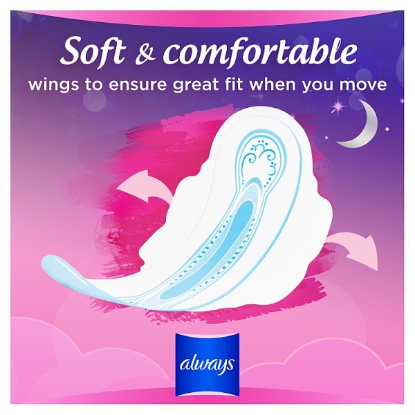 Always Sensitive Night Ultra (Size 3) Sanitary Towels x10