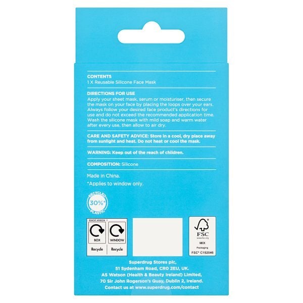 Superdrug Reusable Silicone Face Mask
