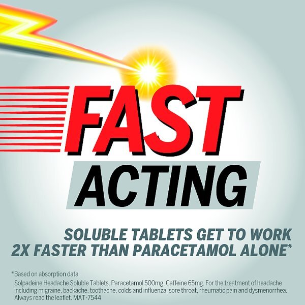 Solpadeine Headache Soluble Pain Relief Tablets 16s