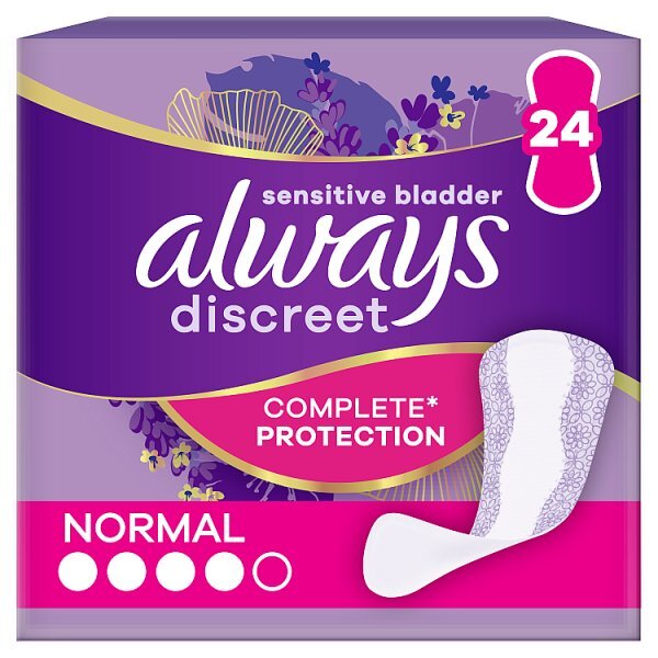 Always Discreet Incontinence Liners Normal 24