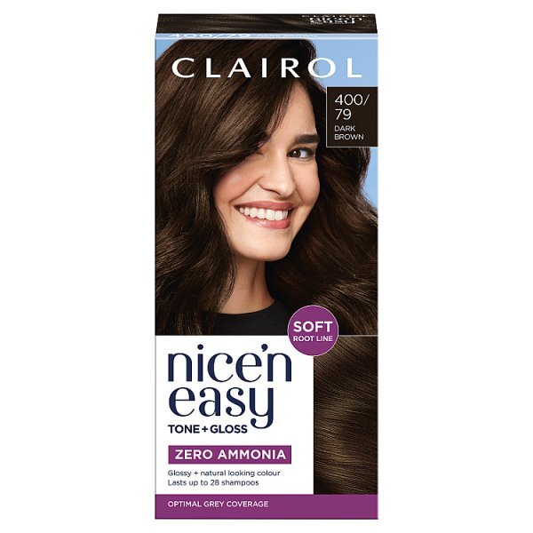 Clairol Nice'n Easy Tone+Gloss Semi-Permanent Hair Dye Dark Brown