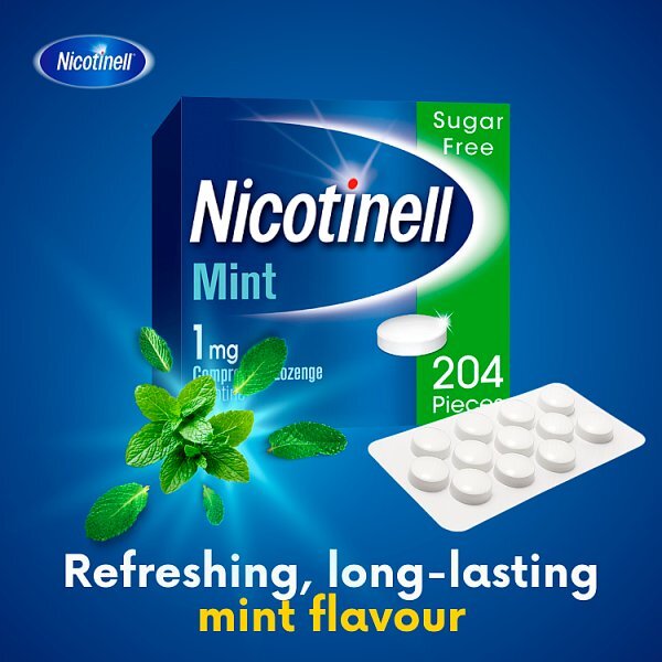 Nicotinell Nicotine Lozenge Stop Smoking Aid, 1 mg, 204 pcs