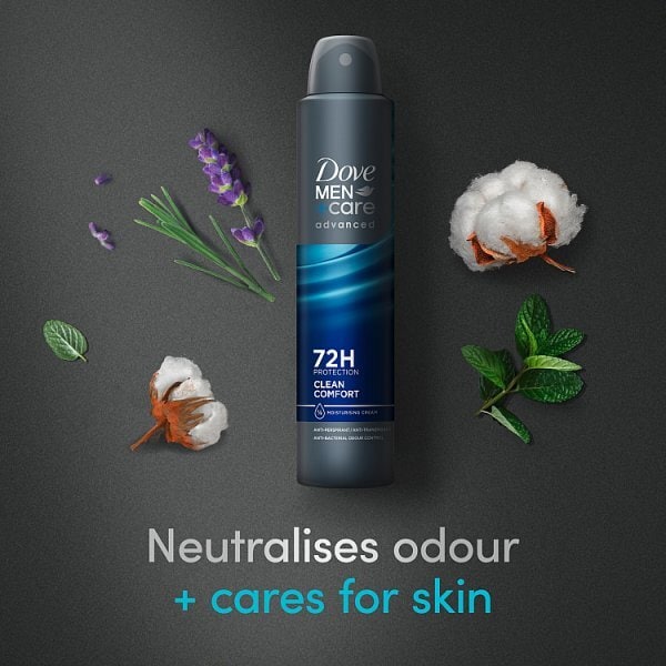 Dove Men+Care Advanced Clean Comfort Anti-Perspirant Aerosol 200 ml
