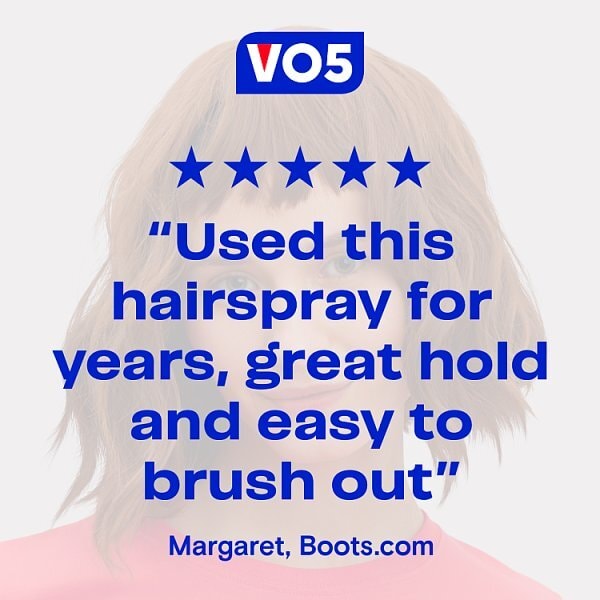 VO5 Extra Firm Hold Hairspray 400ml