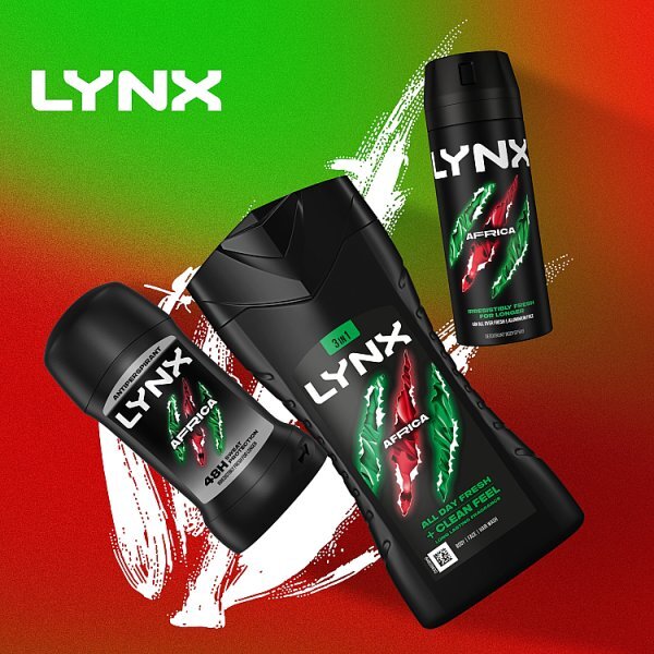 Lynx Bodywash Shower Gel Africa 225ml