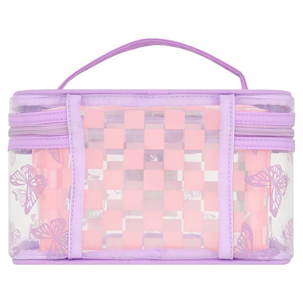 Superdrug Y2K Butterfly Large PVC Cosmetic Bag 3 Pack