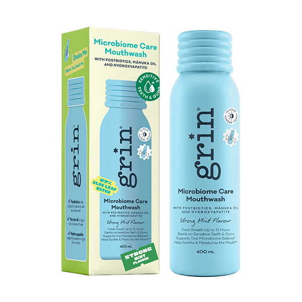 Grin Microbiome Care Mouthwash (Strong Mint) 400Ml