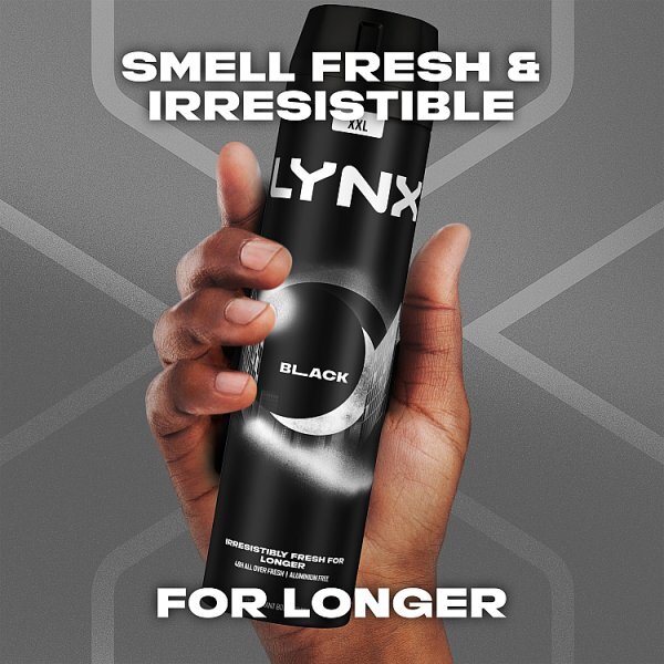 Lynx Black Aerosol Body Spray 250 ml