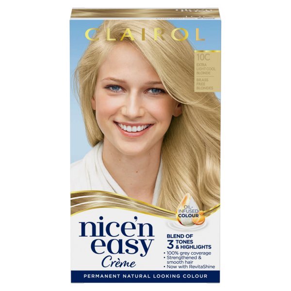 Clairol Nice'n Easy Hair Dye 10C Extra Light Cool Blonde