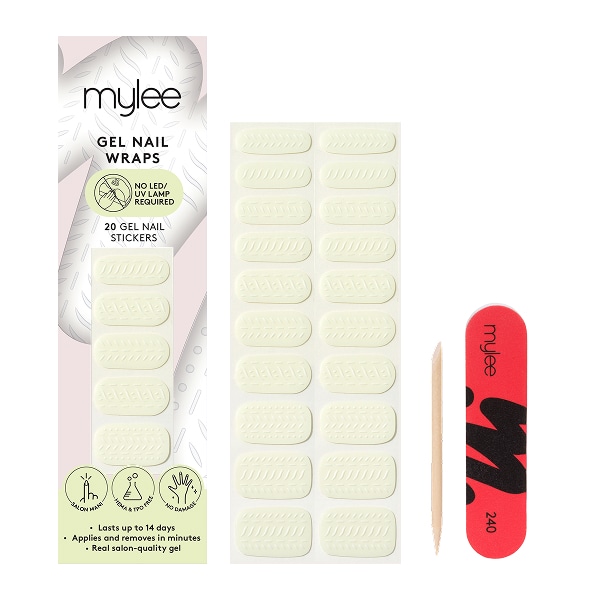 Mylee Gel Nail Wraps Snow Slopes