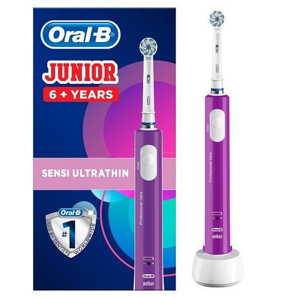 Oral-B Junior Purple Electric Toothbrush Ages 6+