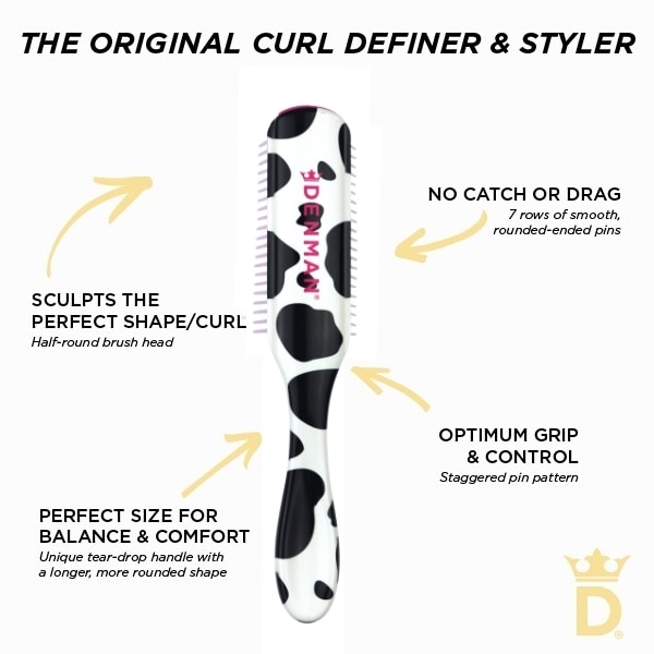 DNR Denman Deluxe D3 Cow Original Curl Definer & Styler