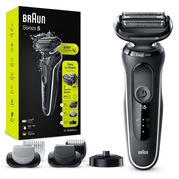 Braun Series 5 50-W4650cs Electric Shaver Men, White