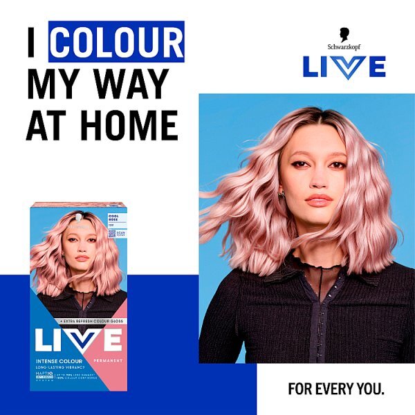 Schwarzkopf LIVE 109 Cool Rose Permanent Hair Dye