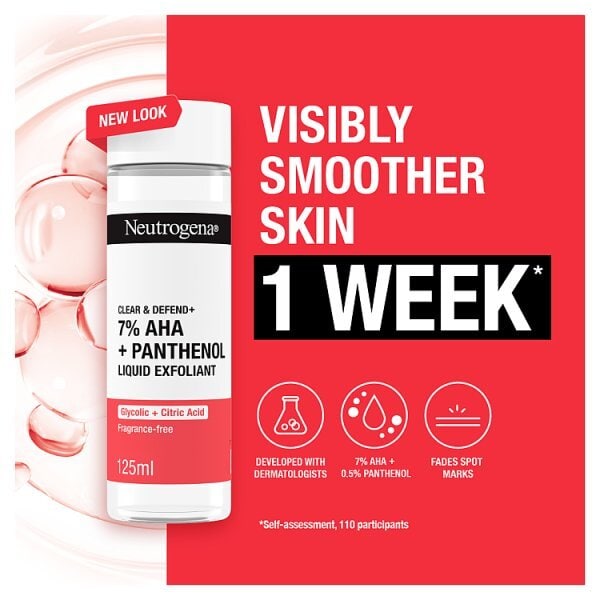 DNR Neutrogena Clear & Defend+ Liquid Exfoliant 125Ml