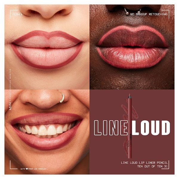 NYX Professional Makeup Line Loud Lip Liner Ten Out Of Ten
