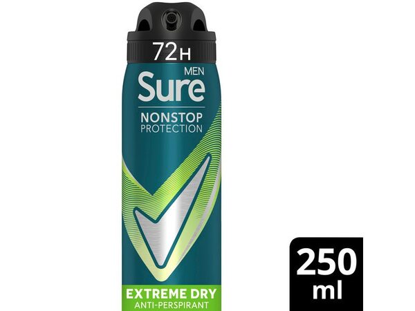 Sure Men Nonstop Protection Extreme Dry Anti-Perspirant Aerosol 250 ml