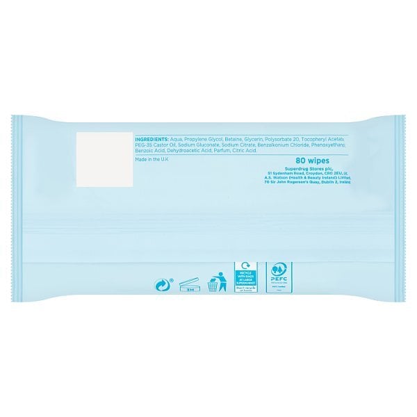 Superdrug Antibacterial Wipes x80 Bio