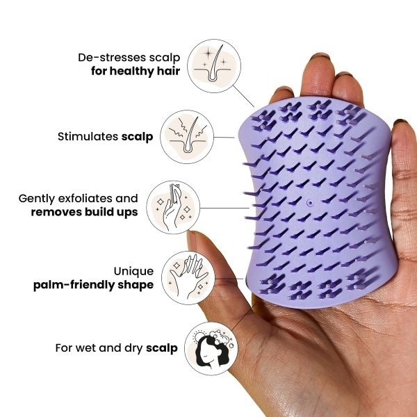 Tangle Teezer The Scalp Exfoliator & Massager, Lavender Lite