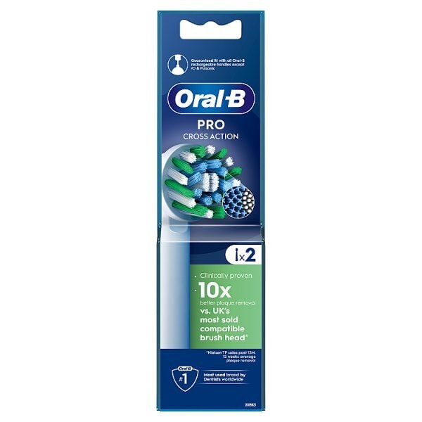 Oral-B Pro Cross Action Toothbrush Heads, 2 Counts