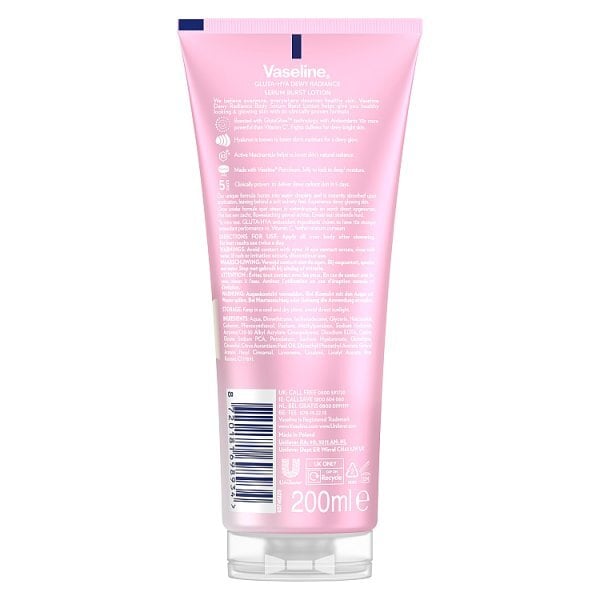 Vaseline Gluta-Hya Dewy Radiance Serum Burst Lotion 200 ml
