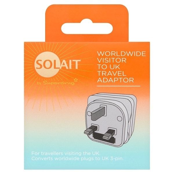 Solait Visitor to UK Travel Adaptor