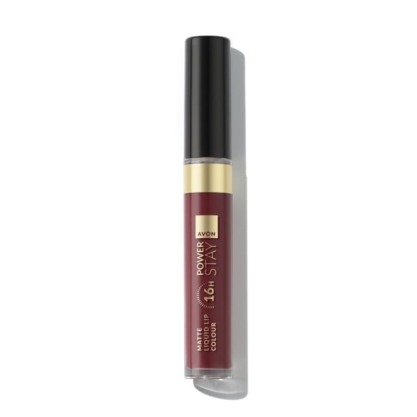 Avon Power Stay 16-Hour Liquid Lip Colour Stay Put Sangria