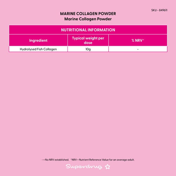 Superdrug Marine Collagen Powder Unflavoured 150g