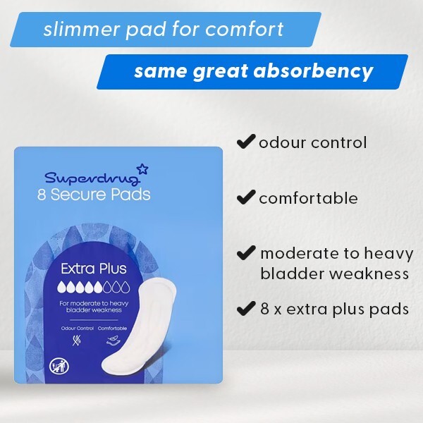 Superdrug Extra Plus Incontinence Pads x8
