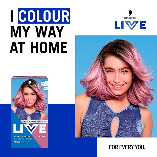 Schwarzkopf LIVE 105 Mauve Kiss Permanent Hair Dye