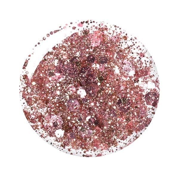 Barry M Glitter Effect Nail Paint - Raving Rose