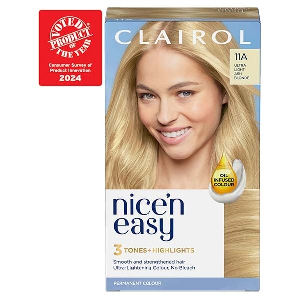 Clairol Nice'n Easy Hair Dye 11A Ultra Light Ash Blonde