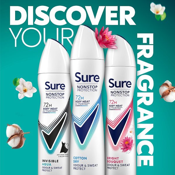 Sure Nonstop Protection Cotton Dry Anti-Perspirant Aerosol 250 ml