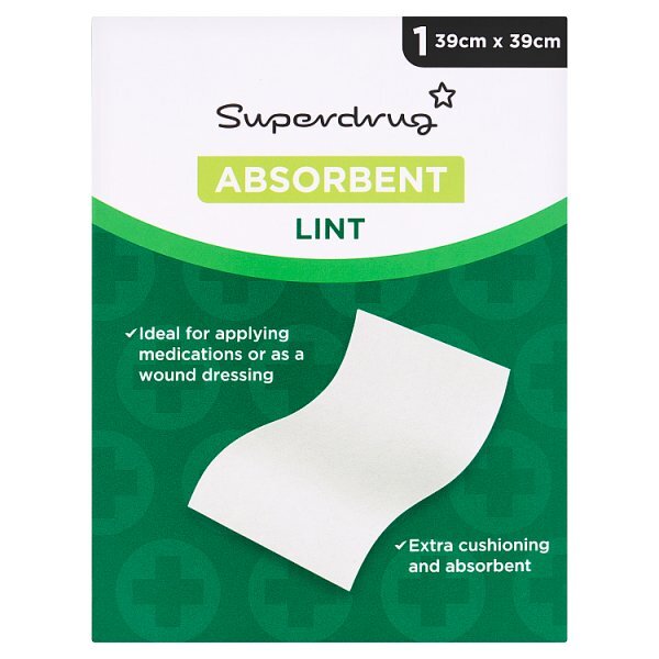 Superdrug Absorbent Lint Dressing 39cm x 39cm