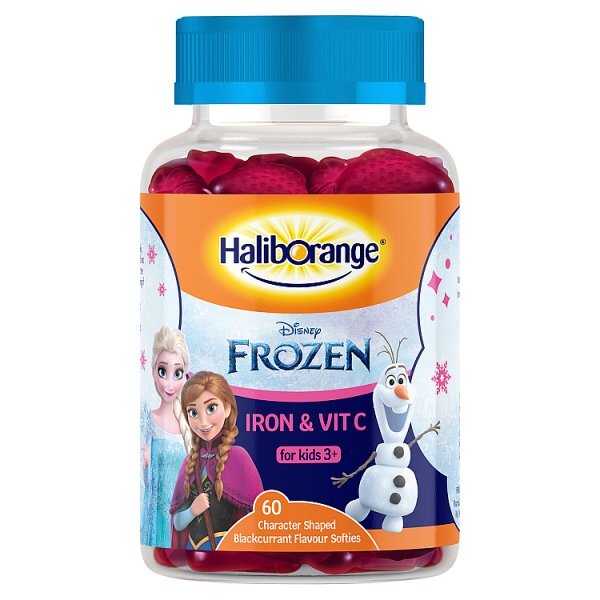 Haliborange Disney Frozen Iron Vit C Blackcurrant Softies 60