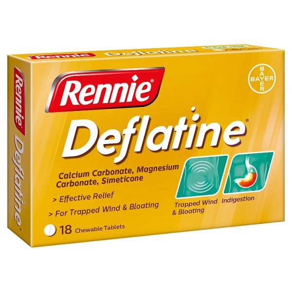 Rennie Deflatine 18 Chewable Tablets