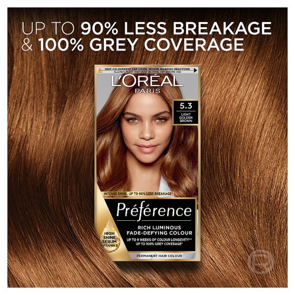 Preference Infinia 5.3 Light Golden Brown Hair Dye