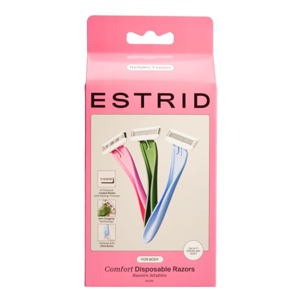Estrid Ultra Comfort Disposable Razors (3-Pack)