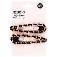 Superdrug Studio Large Chain Clips x2