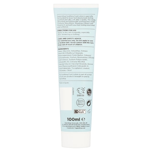 Superdrug Soothing Foot Lotion 100ml