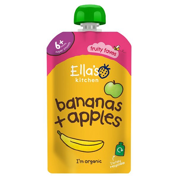 Ella's Kitchen Organic Bananas & Apples 4m+ 120g