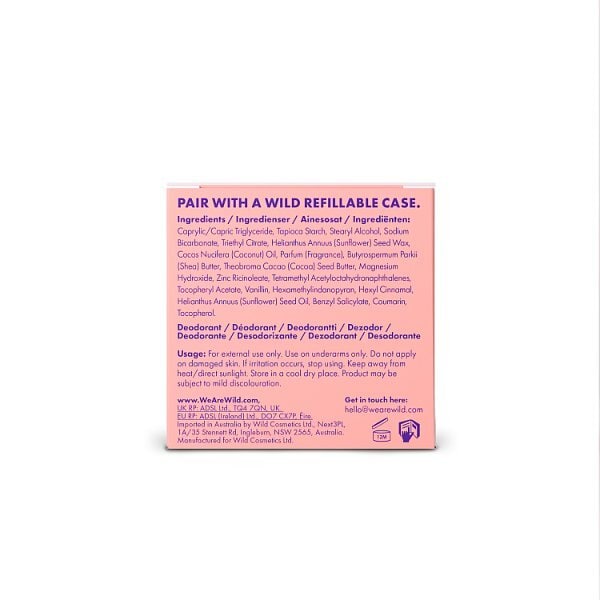 Wild Coconut & Vanilla Deodorant Refill 40g