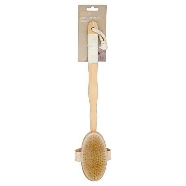 Superdrug Spaa Wooden Natural Bristle Bath Brush