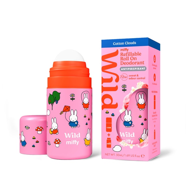 Wild Miffy Roll On Case And Cotton Cloud Antiperspirant Refill