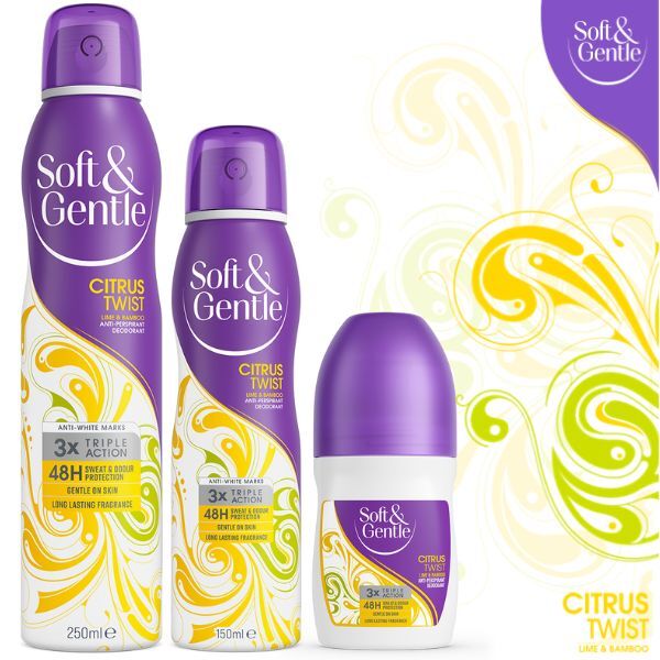 Soft & Gentle Aerosol  Citrus Twist 250Ml