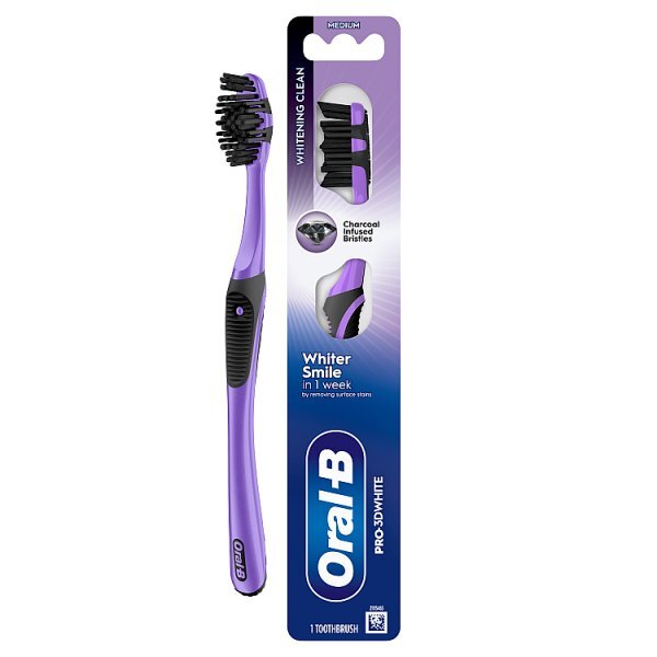 Oral-B Pro-3D White Charcoal Manual Toothbrush
