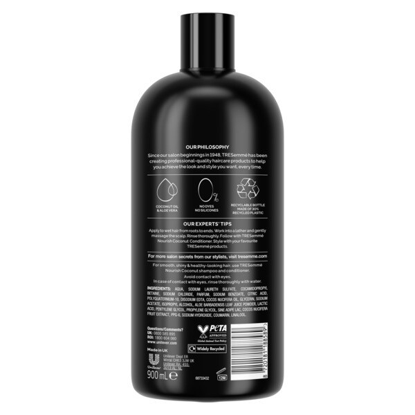Tresemme Nourish Coconut Shampoo 900Ml