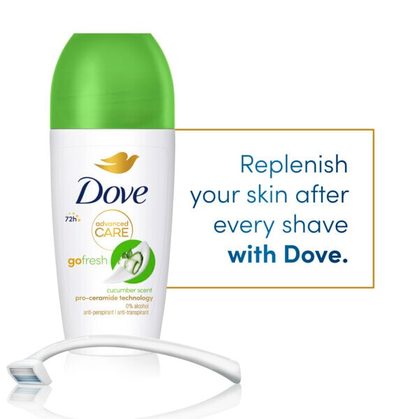 Dove Advanced Antiperspirant Deodorant Roll on Cucumber 50ml