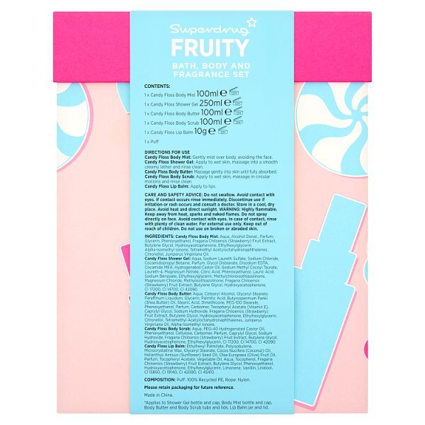 Superdrug Fruity Candyfloss Body Care & Fragrance Gift Collection